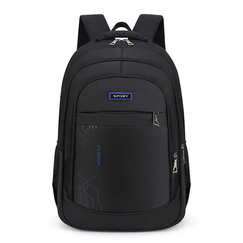 New business backpack simple outdoor leisure versatile men's large-capacity middle school student schoolbag computer travel bag