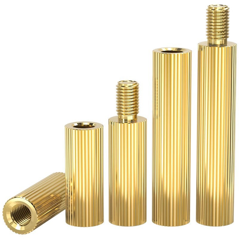 M2 Double Pass Copper Column Round Knurled Monitoring Support Column Single Head Copper Column Security Camera Isolation Column Spacer Stud