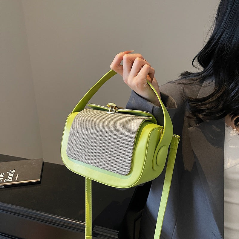 Bag women's high-end box bag 2025 new niche fashion handbag light luxury shoulder bag retro messenger bag