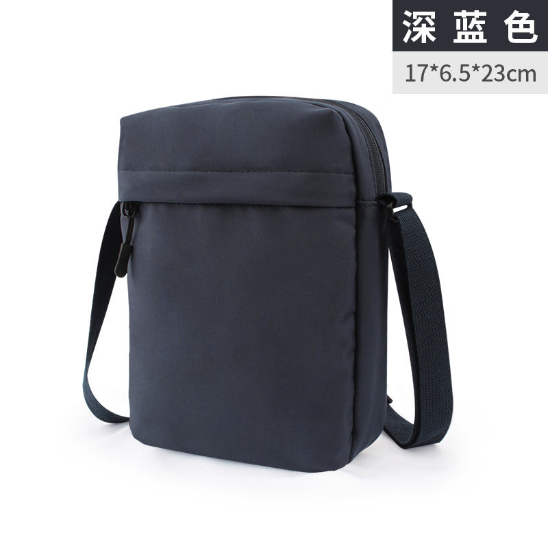 Customized  fashion shoulder men's bag multi-functional outdoor messenger bag casual waterproof high-end mobile phone bag custom