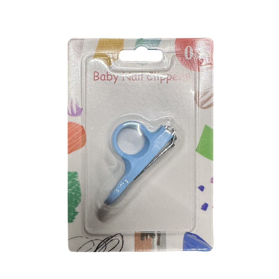 English card baby nail scissors thumb cover to prevent children's nail clippers baby safety nail clippers to prevent meat clipping