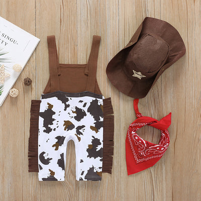 Exportsummerfashion baby boy dick denim sleeveless jumpsuit suit romper one piece dropshipping
