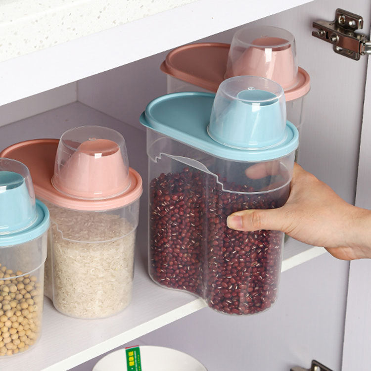 Refrigerator Side Door Grains Storage Box Cereals Candy Milk Powder Coffee Sealed Storage Tank Seasoning Sealed Tank