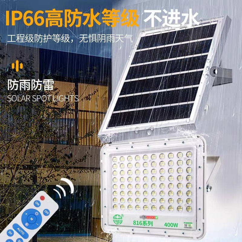 Yaming led solar flood light outdoor waterproof 200W street light super bright rural villa courtyard lighting road