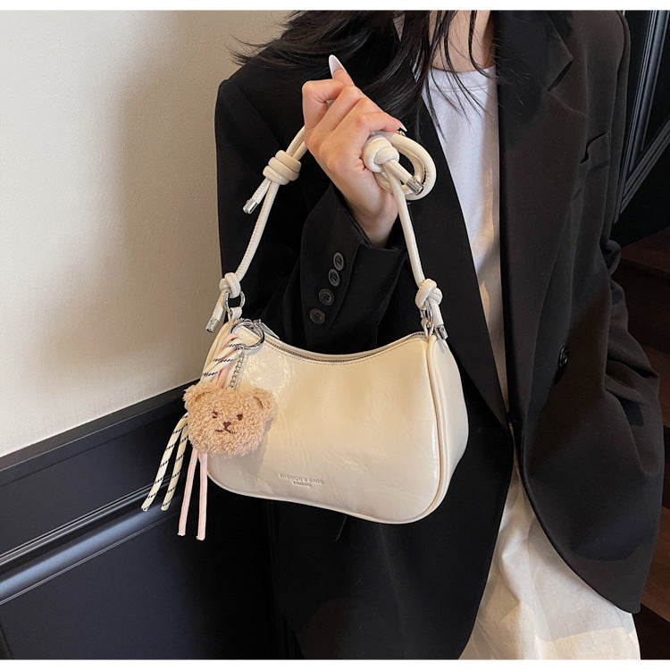 Cross-border retro fashion underarm bag 2025 new simple and versatile pillow bag Korean version of high-end shoulder messenger bag