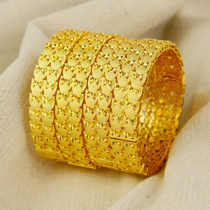 24k gold-plated bracelet dubai wedding indonesia women's bridal sand gold bracelet jewelry wholesale