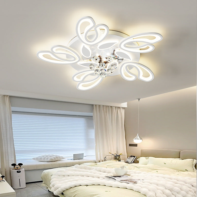 Zhongshan Lighting Restaurant Eye Protection Package Combination Simple Modern Living Room Main Light Bedroom Crystal Suction LED Ceiling Light