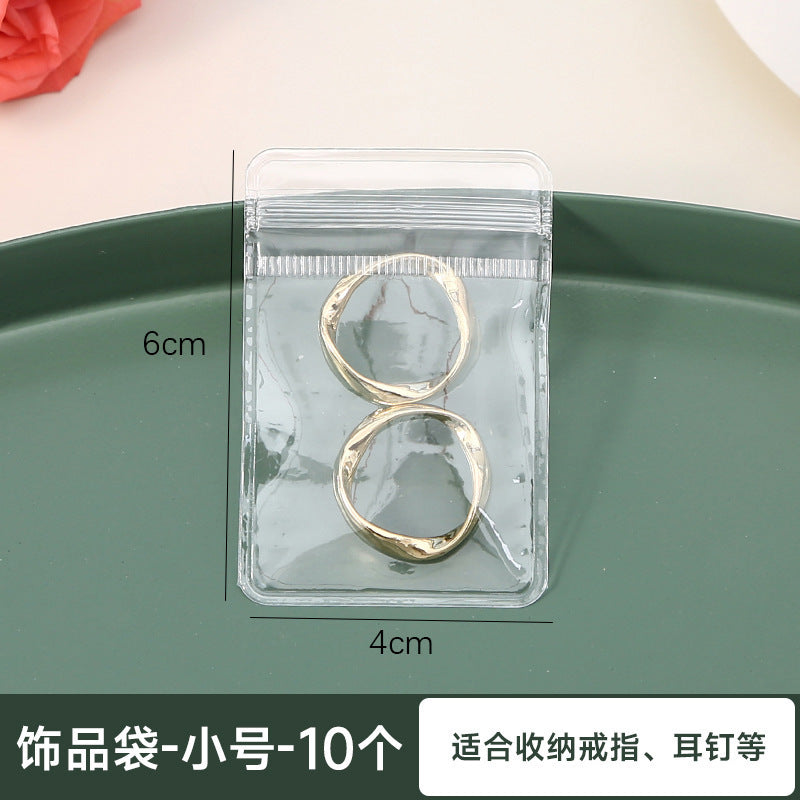 PVC self-sealing bags of 20 pcs, jewelry packaging bags, anti-oxidation thickened jewelry bracelet storage, sealed bags