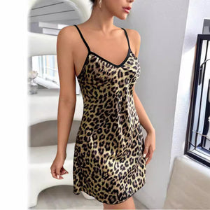 Wholesale in-stock: sexy open-back ice silk tank top camisole - faux silk summer print women's loungewear for cross-border e-commerce