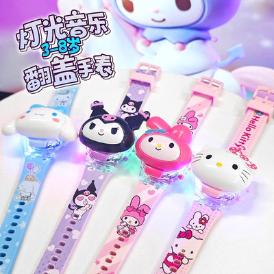 Kids' watch - cute sanrio design: cinnamoroll, kuromi - luminous, musical, cartoon electronic watch - perfect gift for girls
