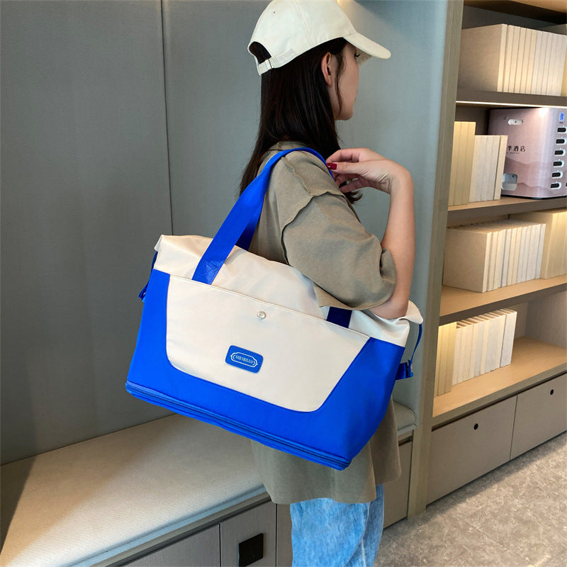 New travel bag, large-capacity wet and dry separation expansion duffel bag, women's sports swimming yoga fitness bag