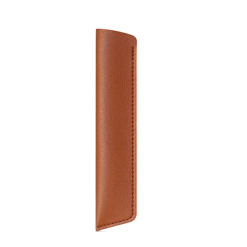 Spot wholesale pen protective cover leather pen cover soft leather business gift printable logo leather ballpoint pen cover