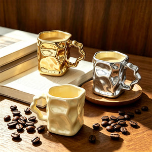 ceramic mug, high-end twist mug, home niche design, couple coffee cup, girl's drinking cup