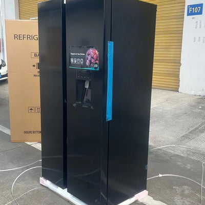 Export-grade side-by-side refrigerator with beverage dispenser, large capacity air-cooled frost-free side-by-side, home refrigerator