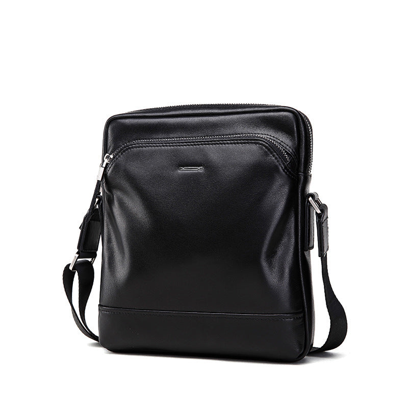 Men's shoulder bag diagonal span bag crossbody leather soft leather bag business first layer cowhide one piece delivery portable