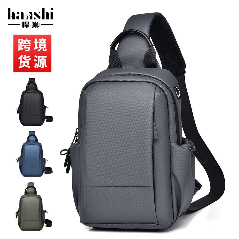 Cross-border fashion men's breast bag leisure travel women's messenger bag trendy high-end commuting shoulder bag lightweight chest bag