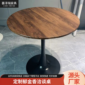 Minimalist tulip white table - ideal for meetings, coffee shops, milk tea shops, dining, home use, and balconies. wholesale direct from the manufacturer