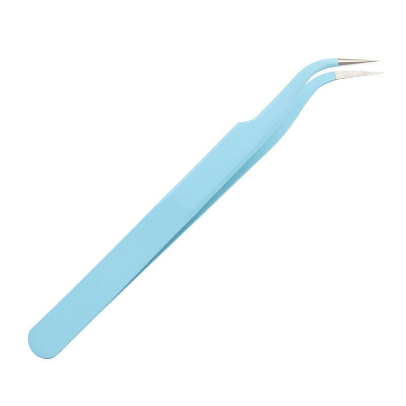 Spray painting Color hemming Tweezers False eyelashes Grafting Tweezers Elbow Sharpening Precision Nail Art Tweezers