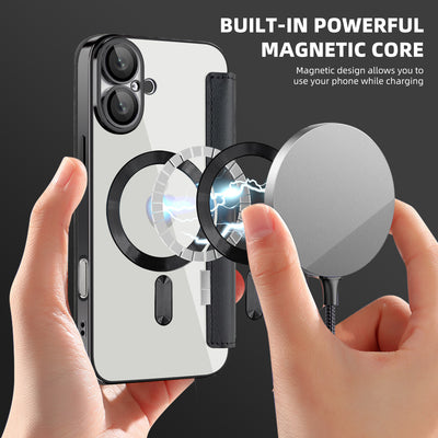 Popular apple 16plus flip leather case mobile phone case iphone15 magnetic anti-fall 13 protective cover cross-border