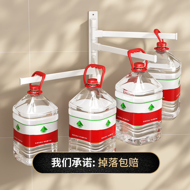 Rotating Towel Rack Toilet No Punching White Wall Hanging Space Aluminum Storage Hanger Towel Bar Bathroom Shelf