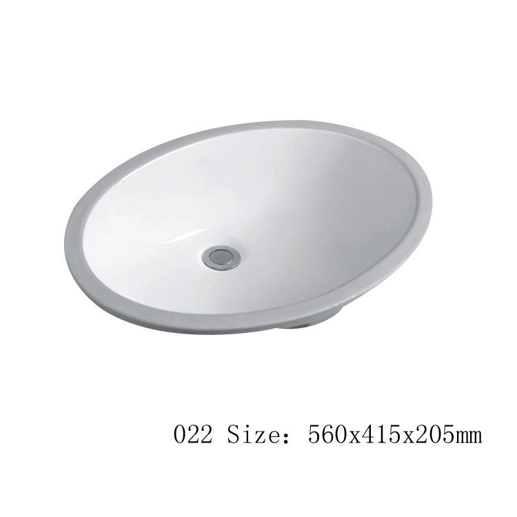 陶瓷台下盆嵌入式洗漱盆酒店民宿陶瓷洗一体盆家用洗手盆小户单盆