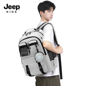Jeep boys' backpack - new 2026 model for elementary school students (grades 3-6) - lightweight, spine-protecting school bag for girls and boys