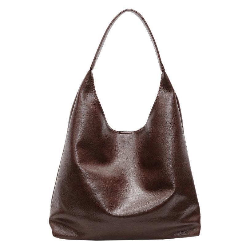 New Korean version, armpit bag, shoulder large-capacity bag, women's commute to work, retro Maillard French tote bag