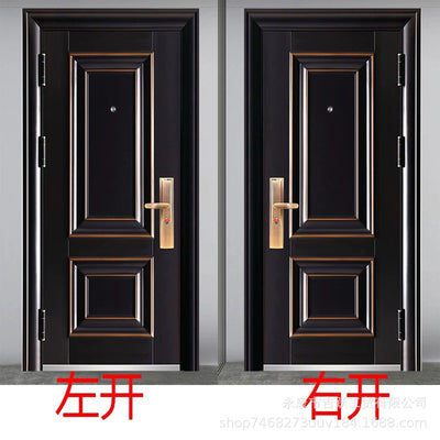 Factory direct sales wholesale security door 7cm entrance single and double double door entrance door rental house project door