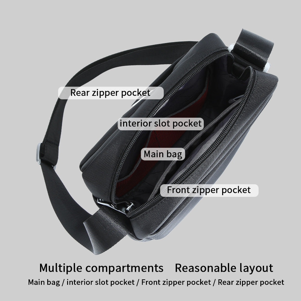 Boiseen new unavailable  spot men's shoulder bag business satchel simple youth men's bag wholesale