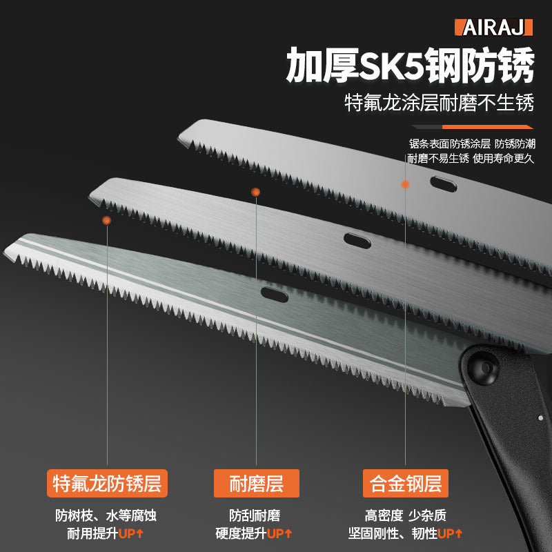 ARRIZE Saw Outdoor Garden Logging Saw Woodworker Household Foldable Two Gear Saw Tree Artifact Cross-border Saw