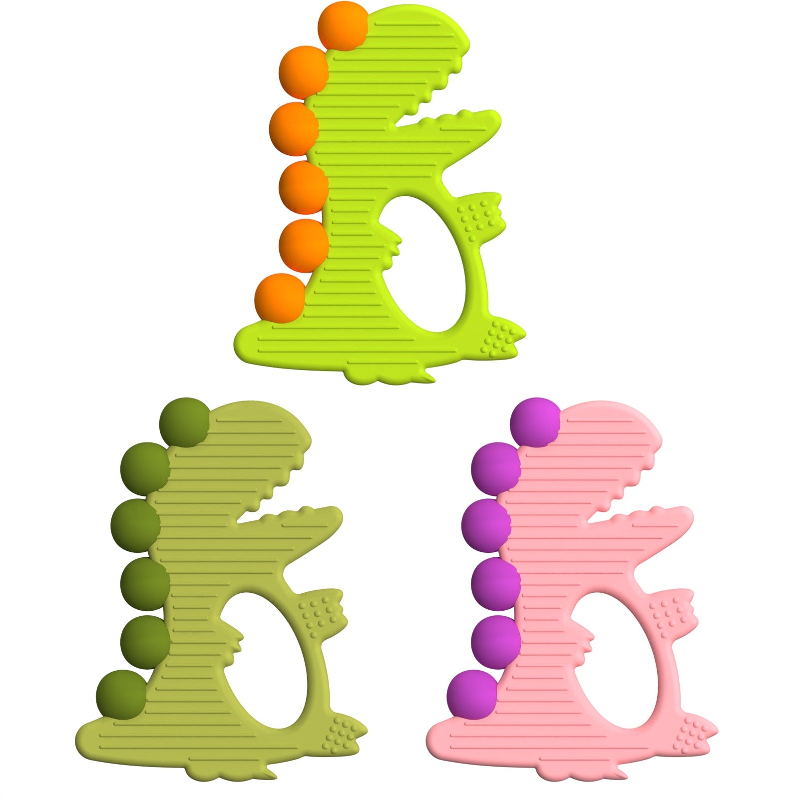 Cross-border new creative cartoon dinosaur drop glue toothpaste baby food grade silicone molar stick anti-eating hand toy