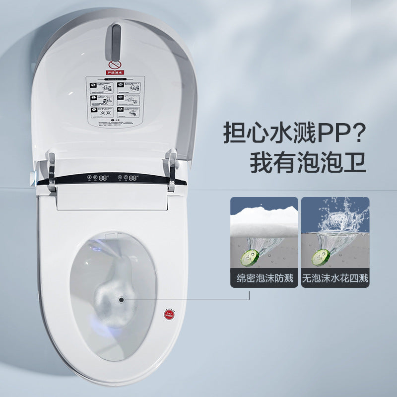Smart toilet household integrated automatic flip without water pressure limit electric instant toilet wall row