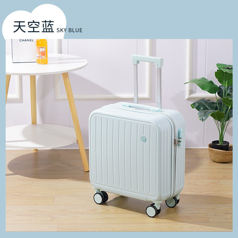 New small-capacity boarding case 18-inch trolley case universal wheel suitcase portable password case men's and women's high-value case