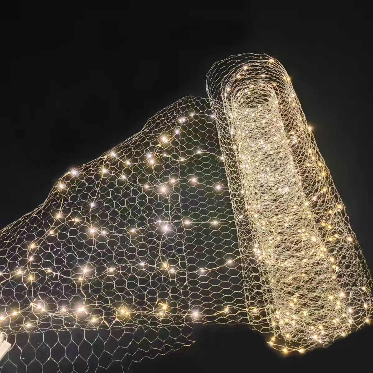 Wedding props Starry sky net lamp Fishing net lamp Gypsy star clearance wire hotel auditorium wedding arrangement Waterproof ceiling