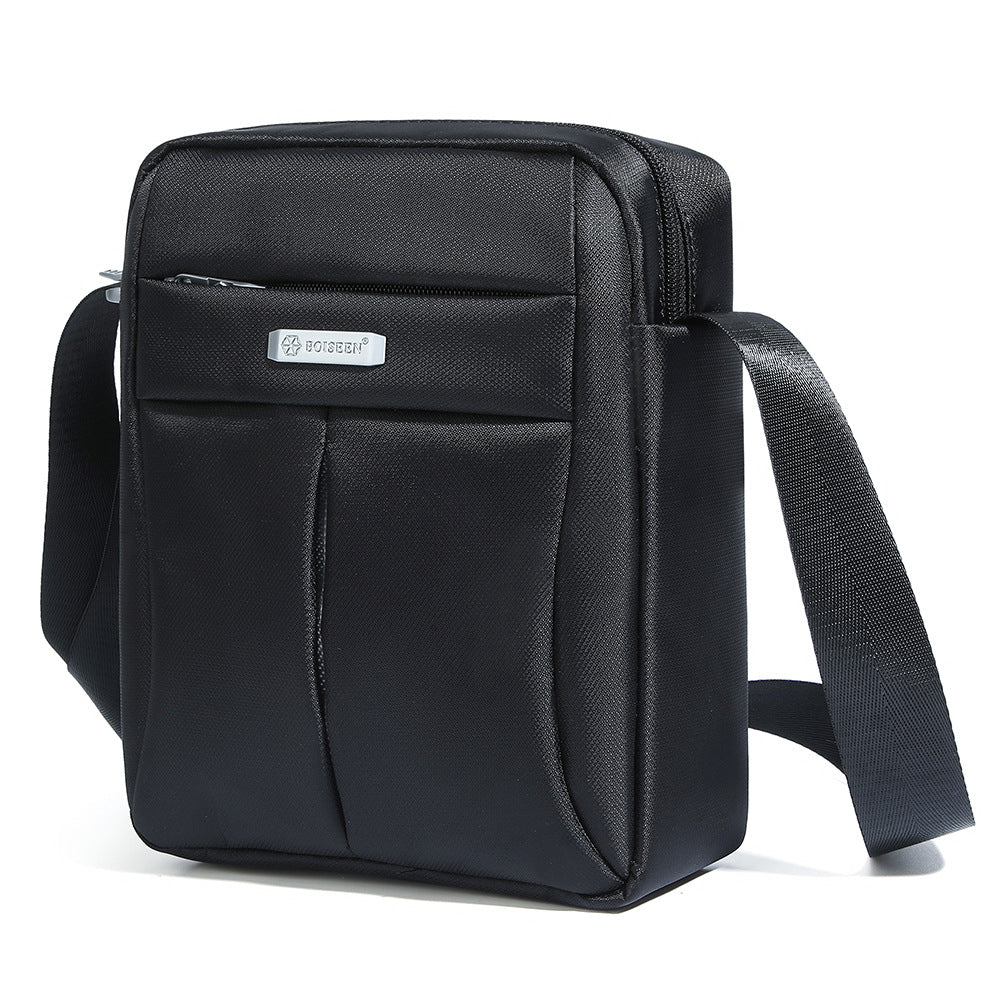 Boiseen No Supply Cross-border Spot Men's Shoulder Bag Multifunctional Crossbody Bag Simple Youth Vertical Men's Bag