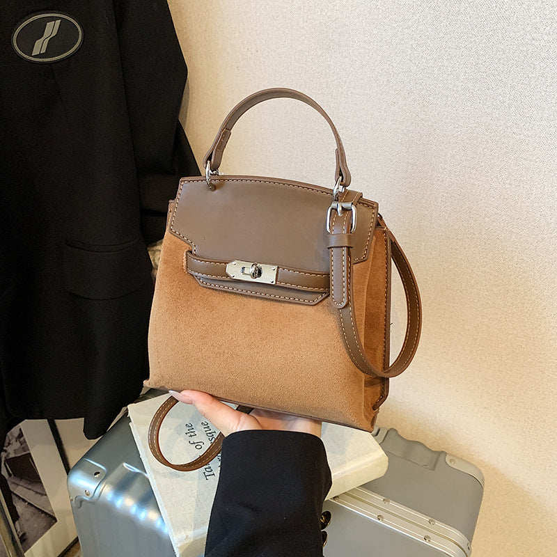 Cross-border retro messenger bag British premium sense bag 2025 new commuter student bag shoulder portable small square bag