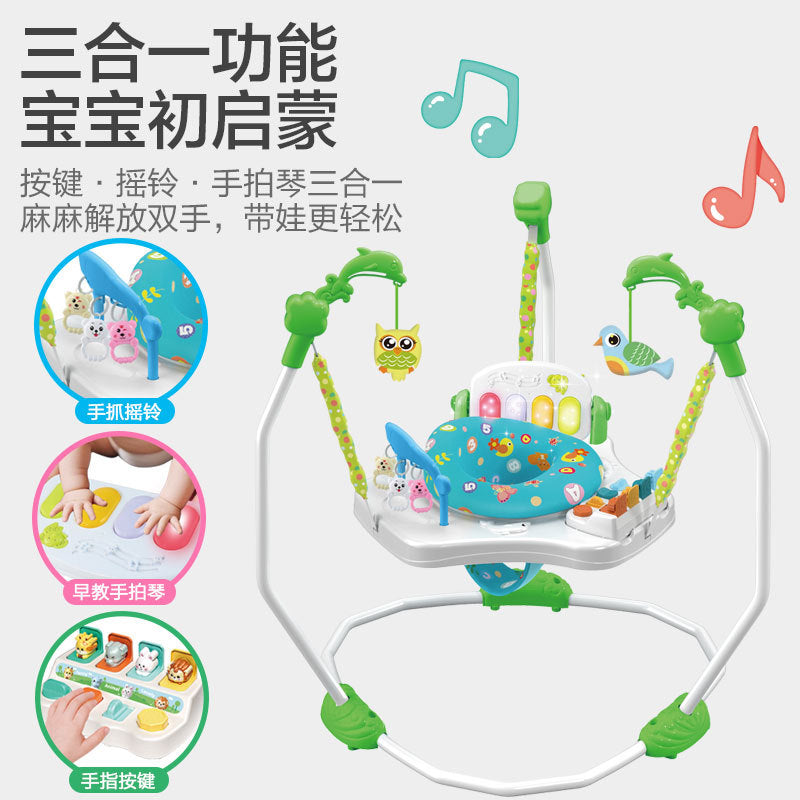 Cross-border Baby Multifunctional Jumping Chair Children's Music Lighting Jumping Chair Fitness Chair Seat Swing Chair Game Table