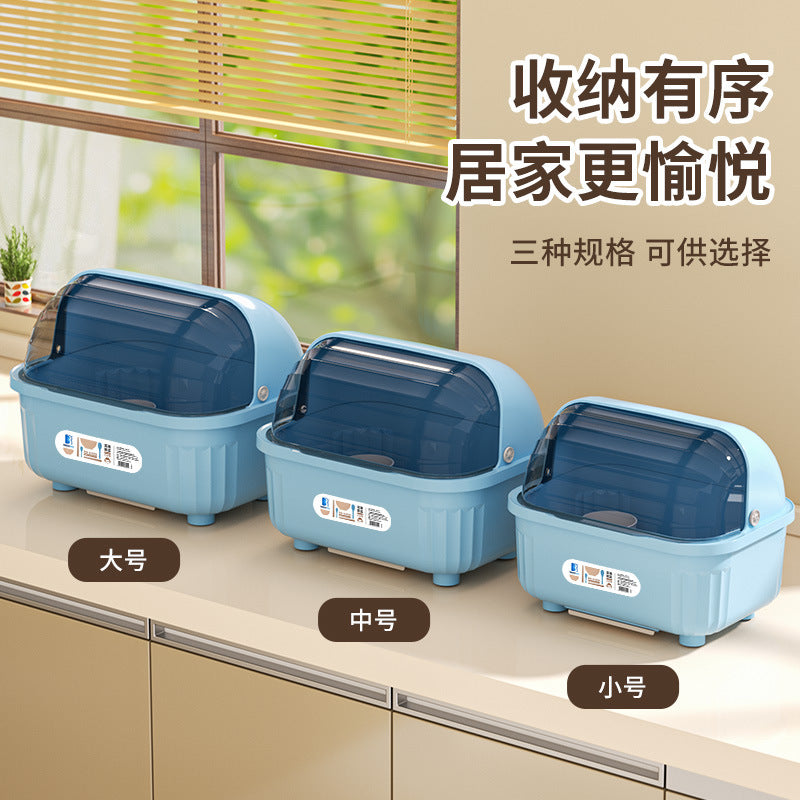 Put the dishes, tableware storage box, bowl box, tableware, kitchen drain rack, dish storage, cupboard rack, drain bowl rack.