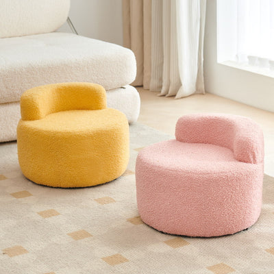 Cream style sofa stool for home small stool back chair low stool small bench casual round stool door shoe changing stool