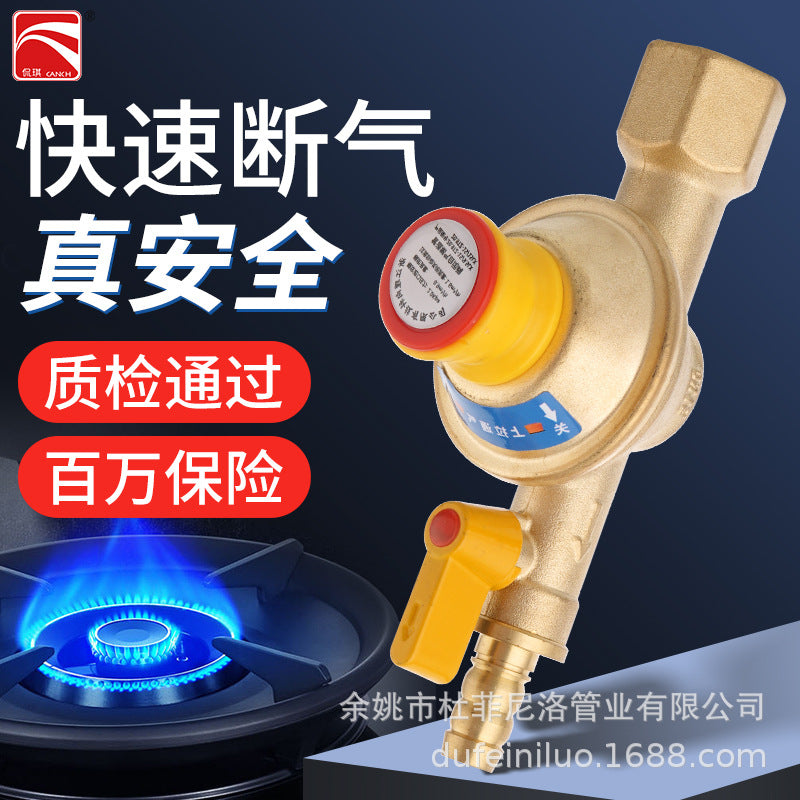 One piece is sent on behalf of the household national standard liquefied gas explosion-proof gas pressure reducing valve, and the gas tank safety valve is automatically sent on behalf of one piece.