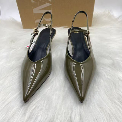 Za women's shoes 2025 new arrivals: versatile pointed-toe high heels, stiletto heels, closed-toe open-back european and american style high heels, niche designs