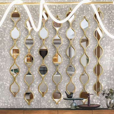 American combination decorative mirror casualaccessible luxury style creative living room side mirror background wall entrance wall decoration mirror pendant