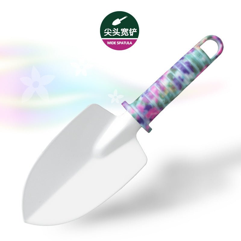 Purple Printed Garden Tools Ten-piece Garden Plastic Box Set Gardening Shovel Set Affordable Garden Tool Scissors