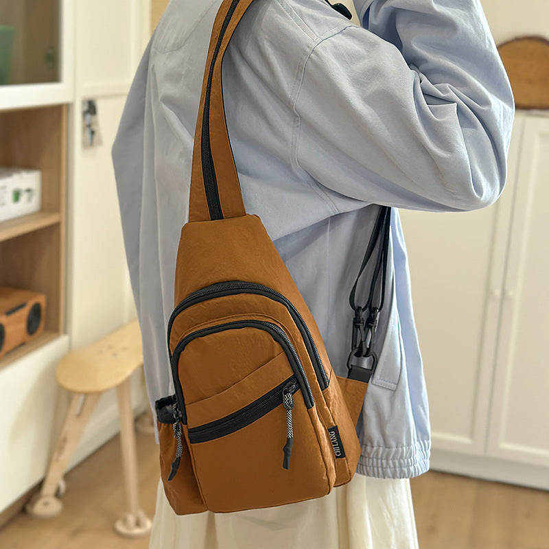 Cross-border new fashion versatile breast bag outdoor sports backpack business commuting large capacity shoulder messenger bag