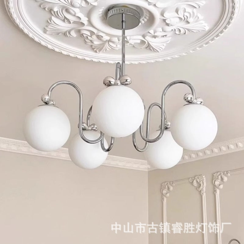 Xiaohongshu Nordic living room chandelier chandelier modern simple dining room lamp magic bean Internet celebrity bedroom lamp creative personality