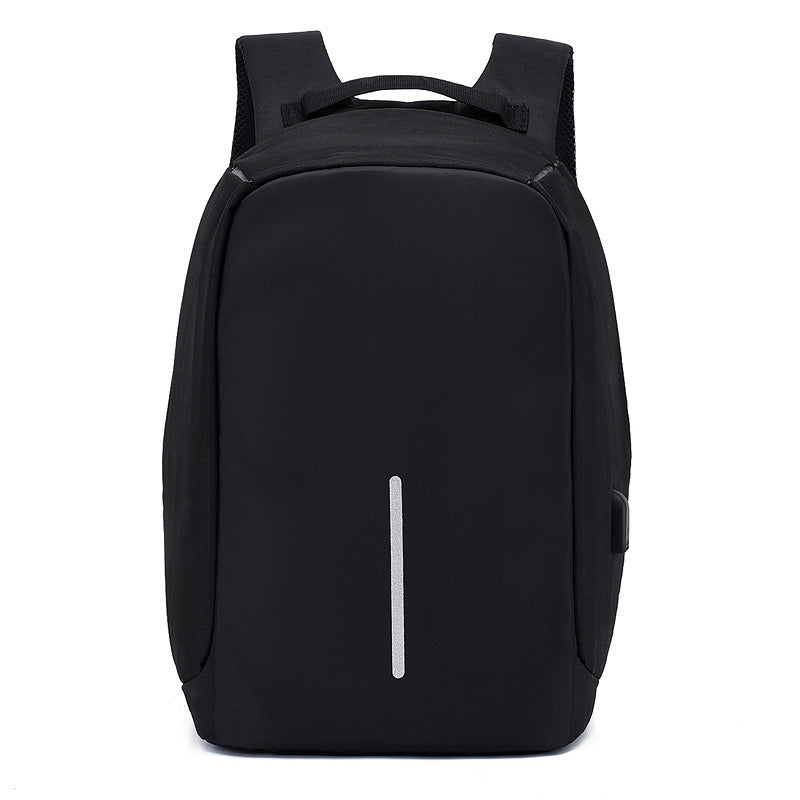 Cross-border business new computer bag male rechargeable junior high school student backpacking travel large capacity simple backpack