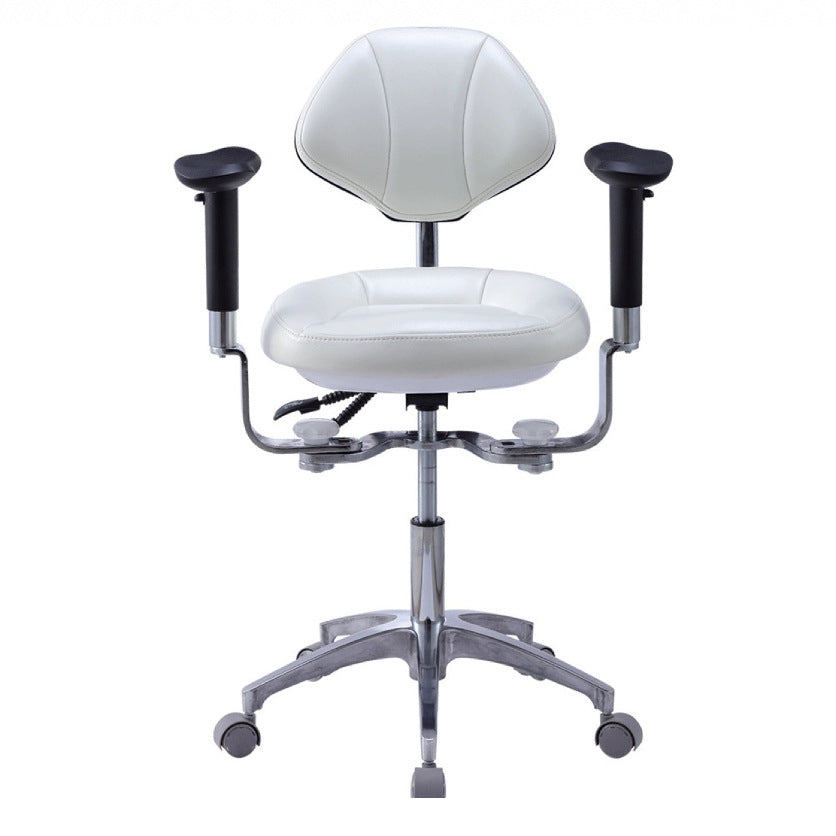 Dental Dentist Seat Metal Stainless Steel Doctor Chair Lifting Swivel Roller Dental Chair MKS-038