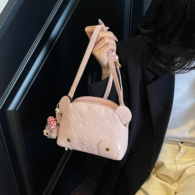 Cross-border senior simple commuter portable small square bag women's 2025 new fashion versatile niche design messenger bag