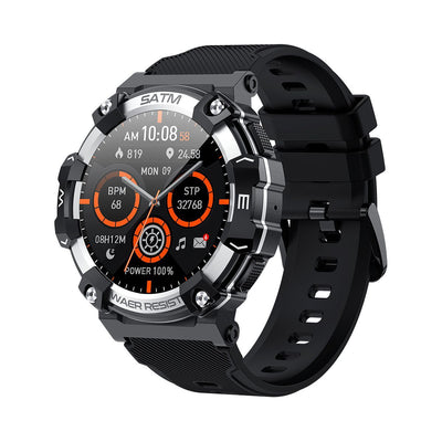 Pg666 smart watch outdoor sports style ip68 waterproof bluetooth call multi-sport mode 1.39inch color screen
