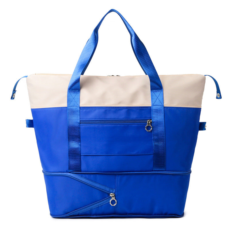 New travel bag, large-capacity wet and dry separation expansion duffel bag, women's sports swimming yoga fitness bag